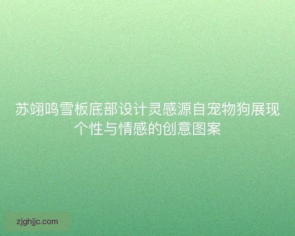 苏翊鸣雪板底部设计灵感源自宠物狗展现个性与情感的创意图案