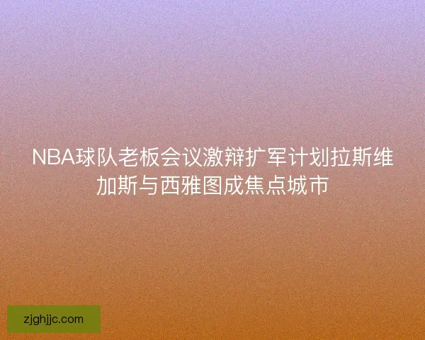 NBA球队老板会议激辩扩军计划拉斯维加斯与西雅图成焦点城市