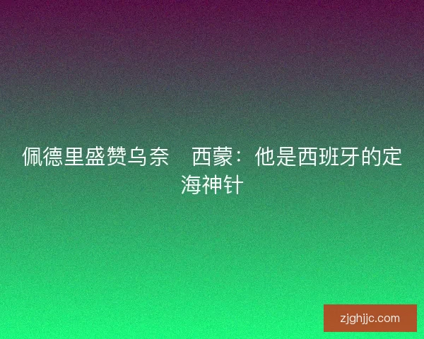 佩德里盛赞乌奈・西蒙：他是西班牙的定海神针