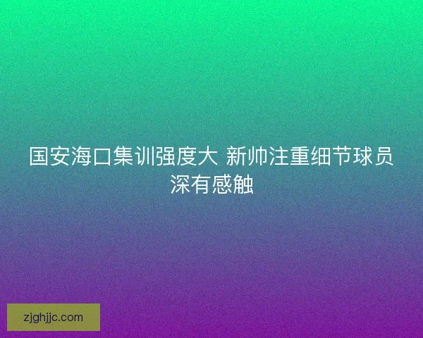 国安海口集训强度大 新帅注重细节球员深有感触 国安海口集训强度大 新帅注重细节球员深有感触